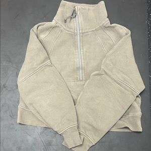 Lululemon Scuba Half-Zip Pullover Sweatshirt in Green/Gray